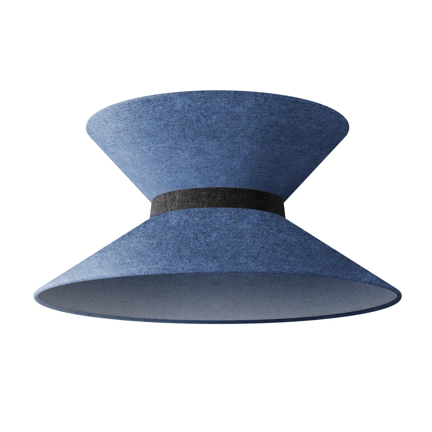 Paralume in tessuto Clessidra per lampada a sospensione - Lana Blu Lana grigio scuro