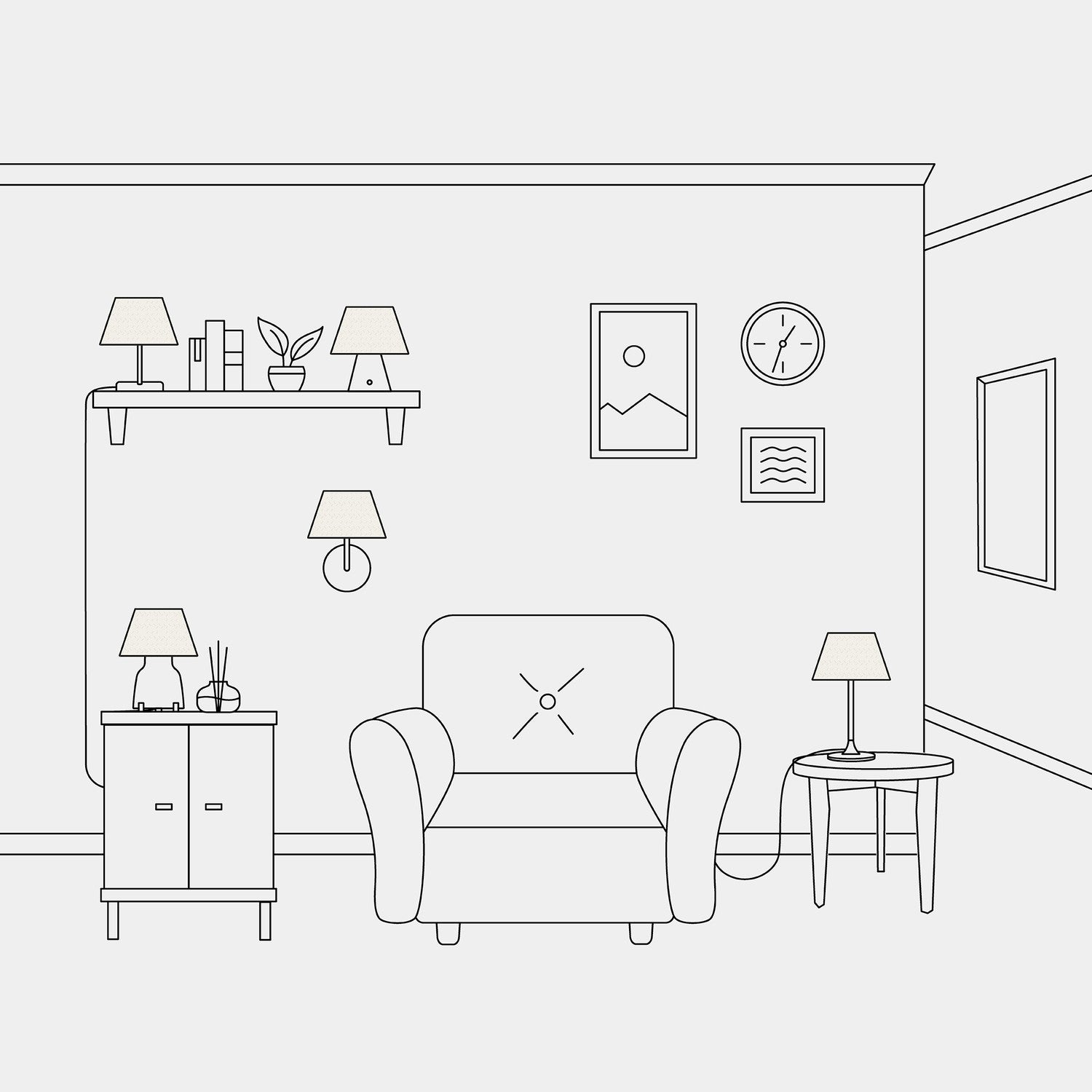 Lampenschirm Impero mit E27-Fassung für Tischleuchte oder Wandleuchte – Made in Italy – Helles Jute