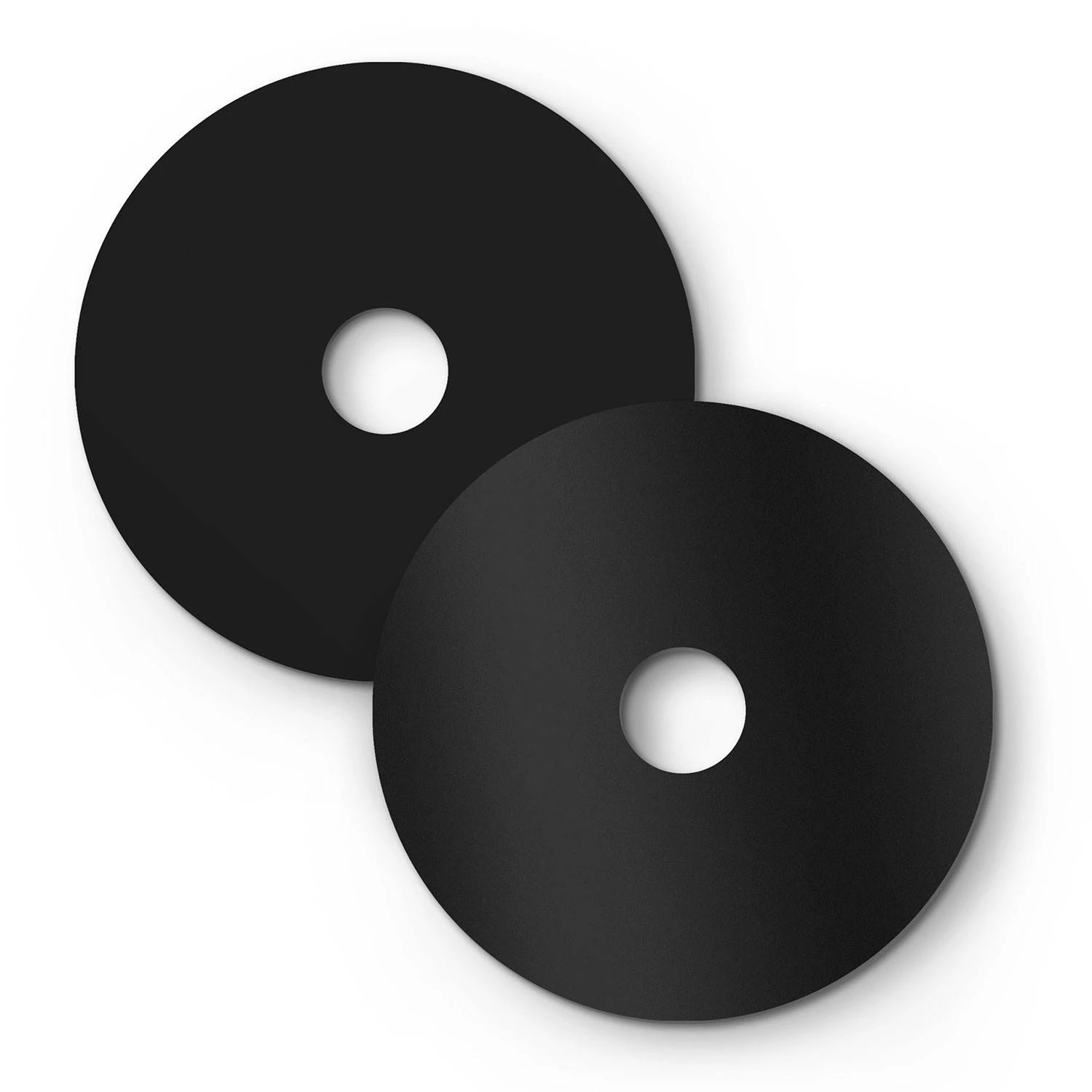 Mini Teller Ellepì 'Solid Colour' für Wand- und Pendelleuchten, sowie für Lichterketten, Durchmesser 24 cm - Made in Italy - Schwarz glänzend - Schwarz matt