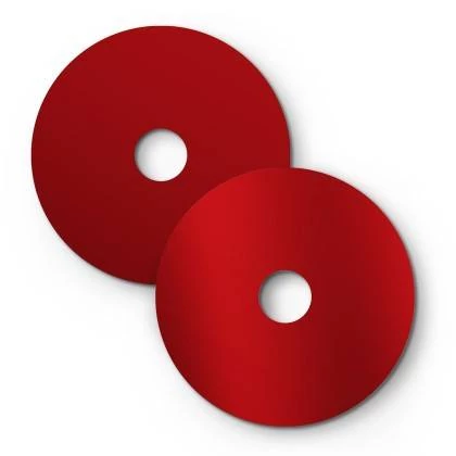 Mini Teller Ellepì 'Solid Colour' für Wand- und Pendelleuchten, sowie für Lichterketten, Durchmesser 24 cm - Made in Italy - Glänzendes rot - Mattes rot