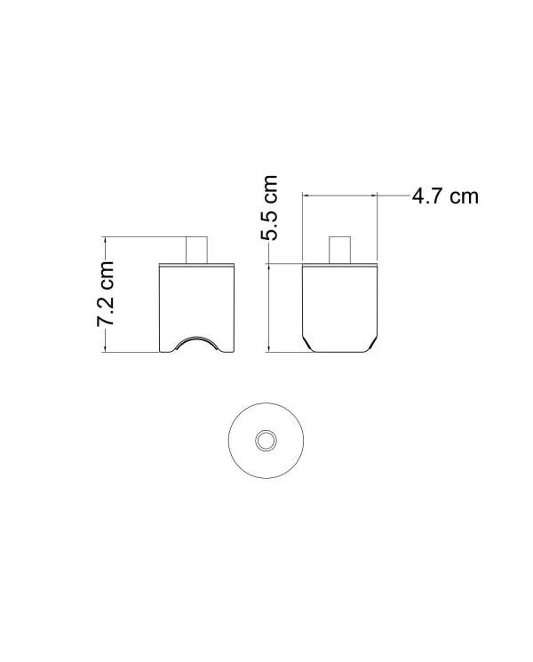 Kit Lampenfassung esse14 für Pendelleuchten mit S14d Anschluss