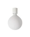 Wandleuchte mit Globe Glühbirne mit Porzellan-Effekt - Waterproof IP44