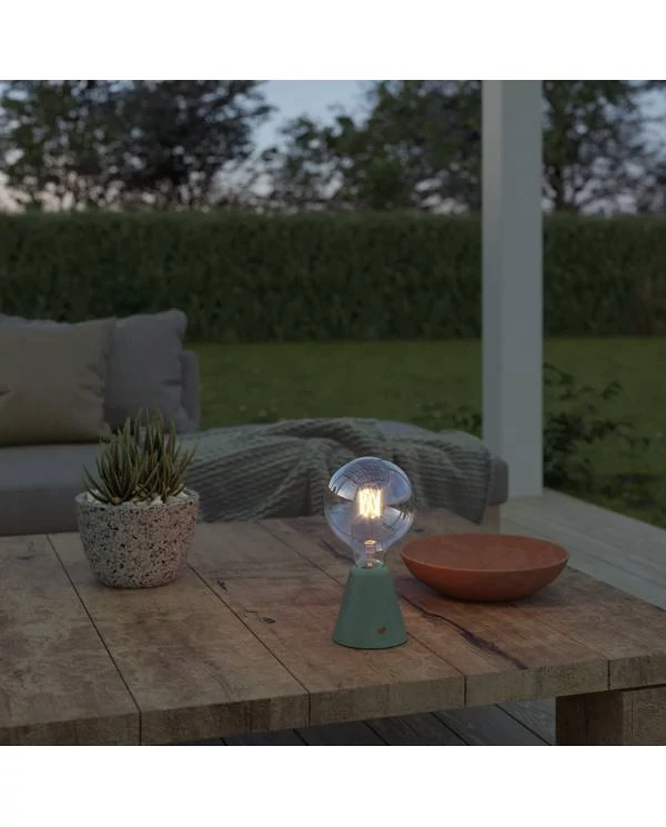 Tragbare, wiederaufladbare LED Leuchte Cabless01 mit Globe Glühbirne G125