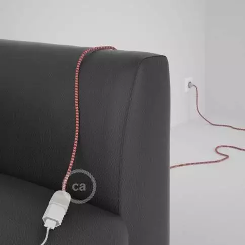 SI! 5V Tischleuchte mit ST64 Glühbirne und Metallsockel - Mattweiß