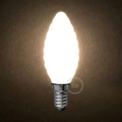 LED Golden Glühbirne C51 Carbon Line Cage Filament Candle C35 3,5W 300Lm E14 2700K Dimmbar