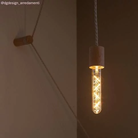 LED Golden Glühbirne C53 Carbon Line Cage Filament Drop A60 7W 640Lm E27 2700K Dimmbar