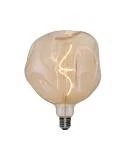 Goldene bumped LED-Glühbirne Globe G180 Spiralfaden 5W 250Lm E27 1800K Dimmbar