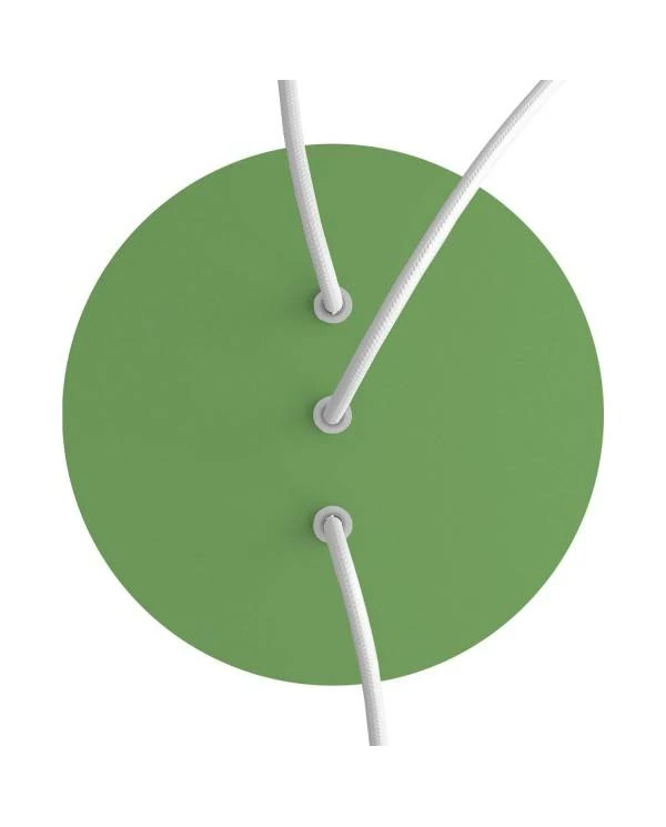 Rundes 3 Inline-Löcher und 4 Seitenlöchern Lampenbaldachin Kit, Rose-One-Abdeckung, 200 mm Durchmesser