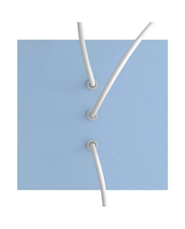 Quadratisches 3 Inline-Löcher und 4 Seitenlöchern Lampenbaldachin Kit, Rose-One-Abdeckung, 200 mm