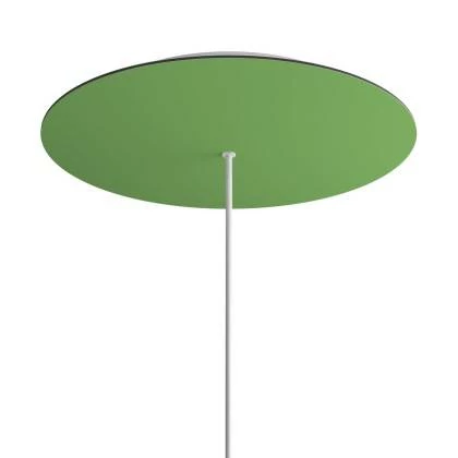 Rundes XXL 1-Loch und 4 Seitenlöchern Lampenbaldachin Kit, Rose-One-Abdeckung, 400 mm Durchmesser - Zartes grün