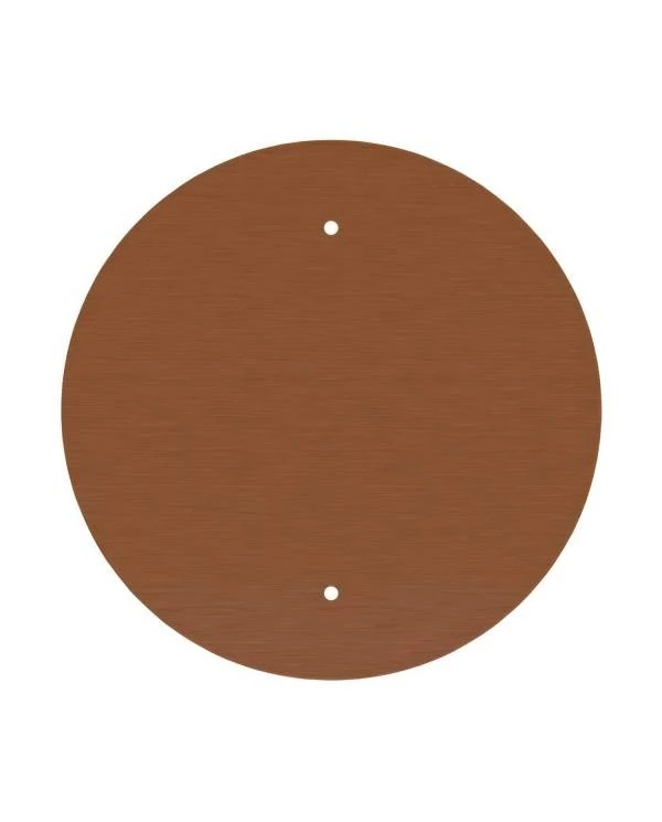 Rundes XXL 2-Loch und 4 Seitenlöchern Lampenbaldachin Kit, Rose-One-Abdeckung, 400 mm Durchmesser