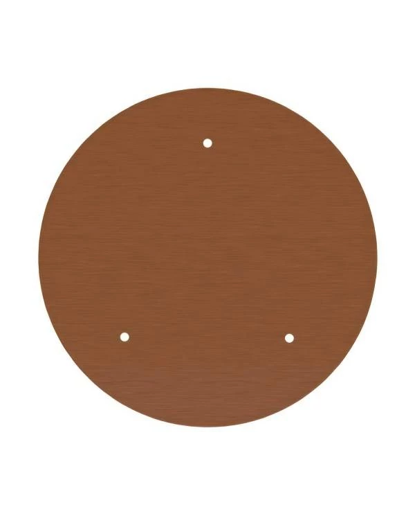 Rundes XXL 3-Loch und 4 Seitenlöchern Lampenbaldachin Kit, Rose-One-Abdeckung, 400 mm Durchmesser