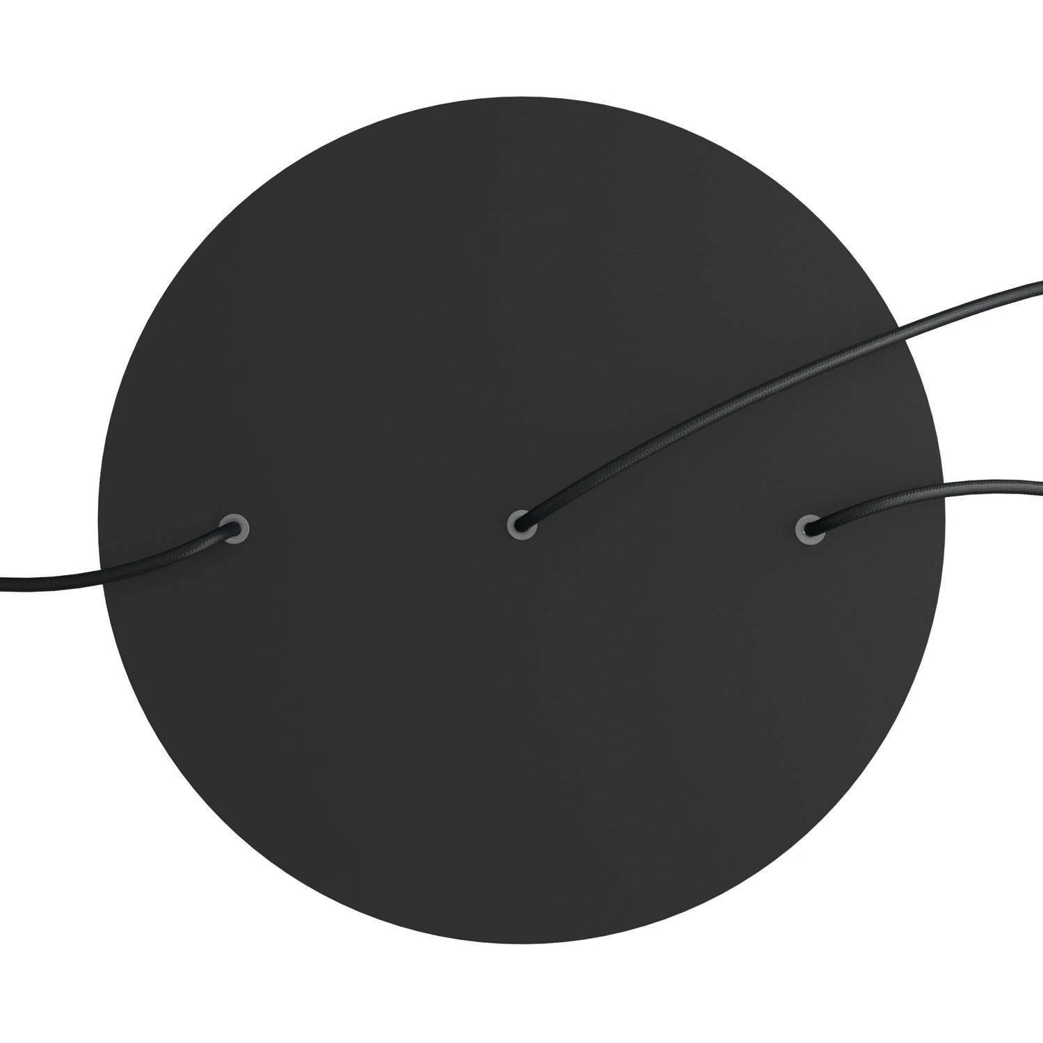 Rundes XXL 3 Inline-Löcher und 4 Seitenlöchern Lampenbaldachin Kit, Rose-One-Abdeckung, 400 mm Durchmesser