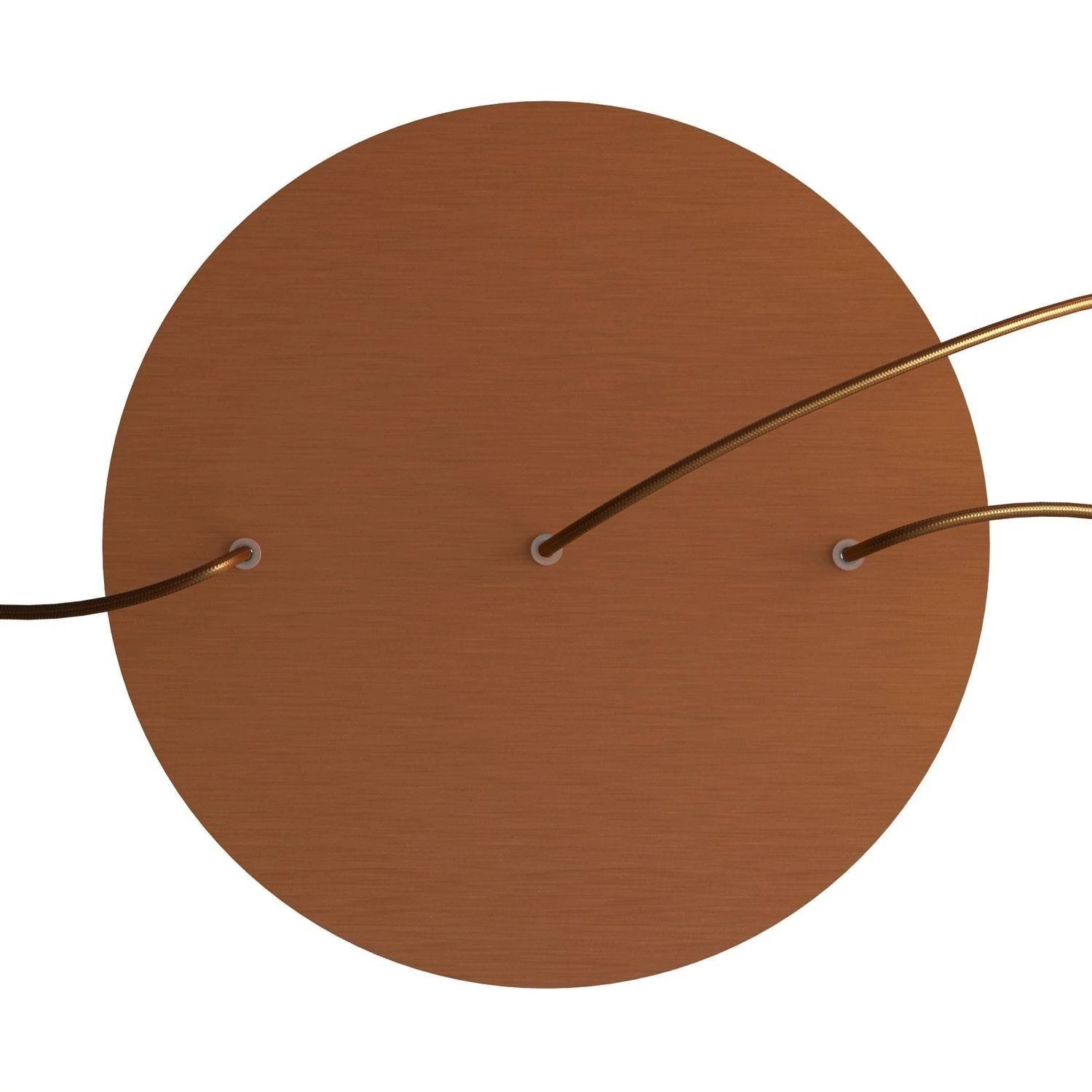 Rundes XXL 3 Inline-Löcher und 4 Seitenlöchern Lampenbaldachin Kit, Rose-One-Abdeckung, 400 mm Durchmesser