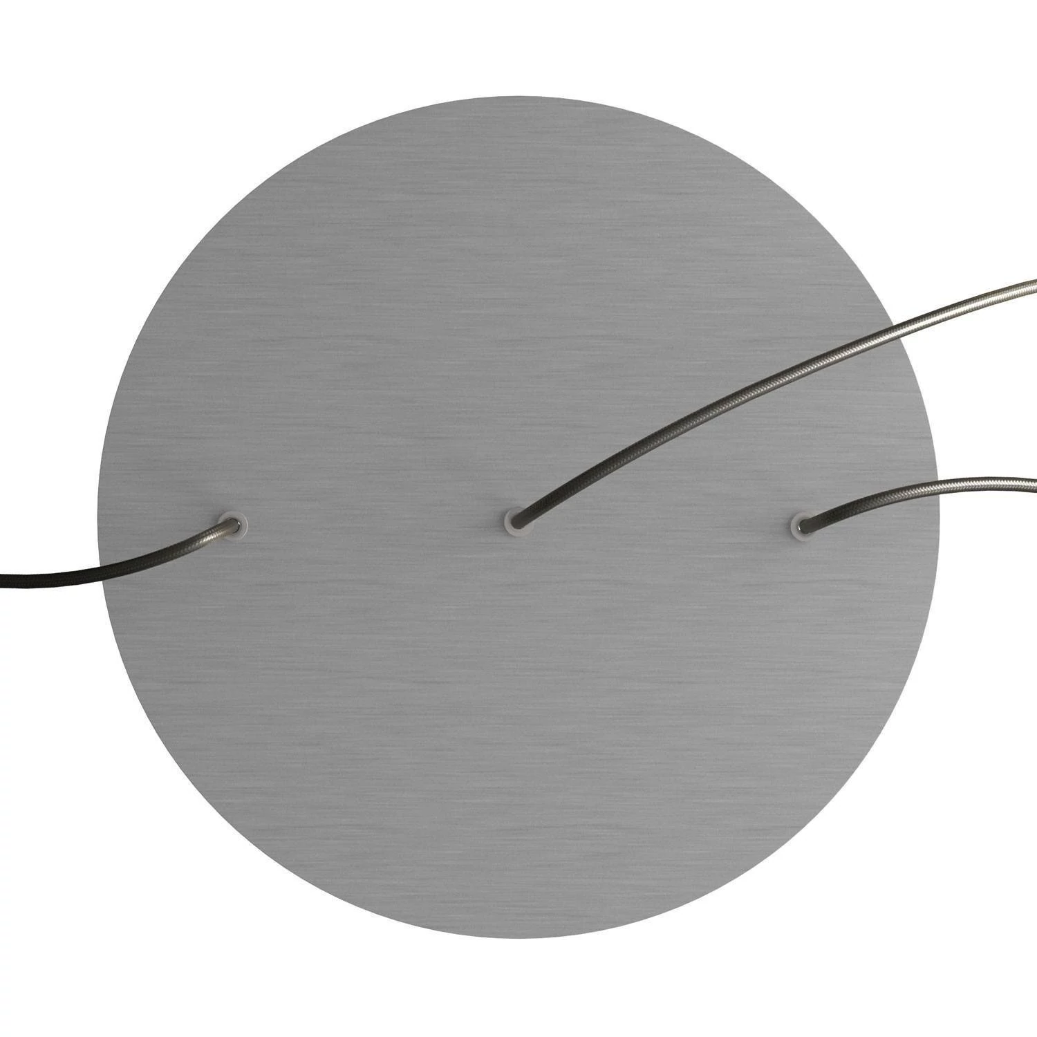 Rundes XXL 3 Inline-Löcher und 4 Seitenlöchern Lampenbaldachin Kit, Rose-One-Abdeckung, 400 mm Durchmesser