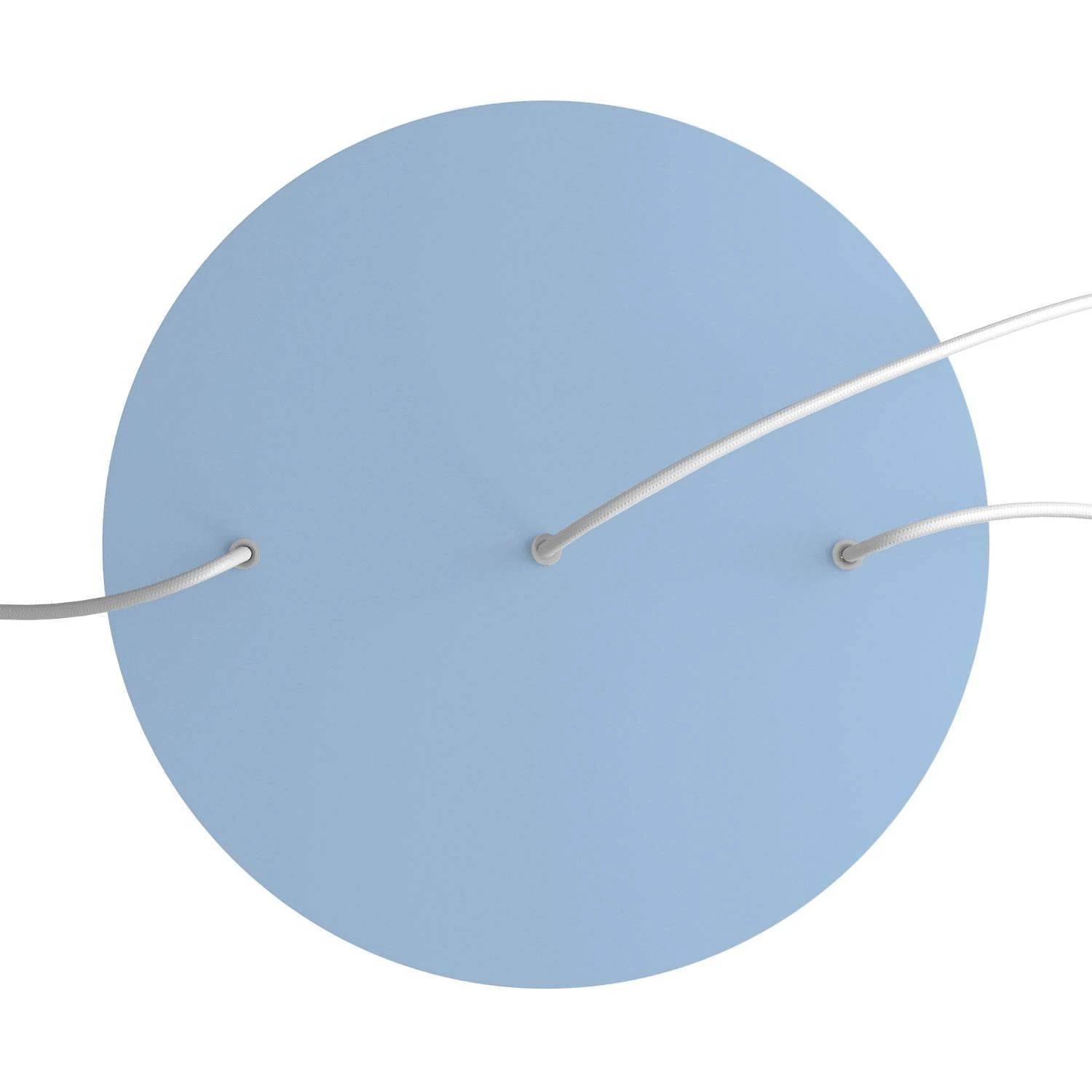 Rundes XXL 3 Inline-Löcher und 4 Seitenlöchern Lampenbaldachin Kit, Rose-One-Abdeckung, 400 mm Durchmesser