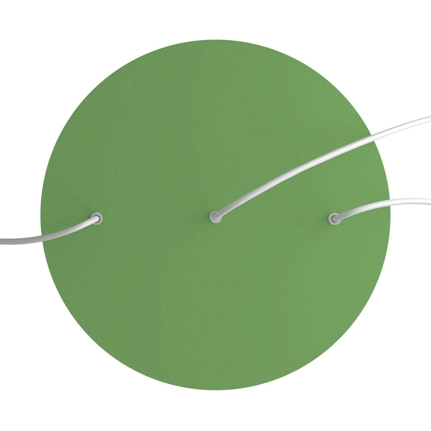 Rundes XXL 3 Inline-Löcher und 4 Seitenlöchern Lampenbaldachin Kit, Rose-One-Abdeckung, 400 mm Durchmesser
