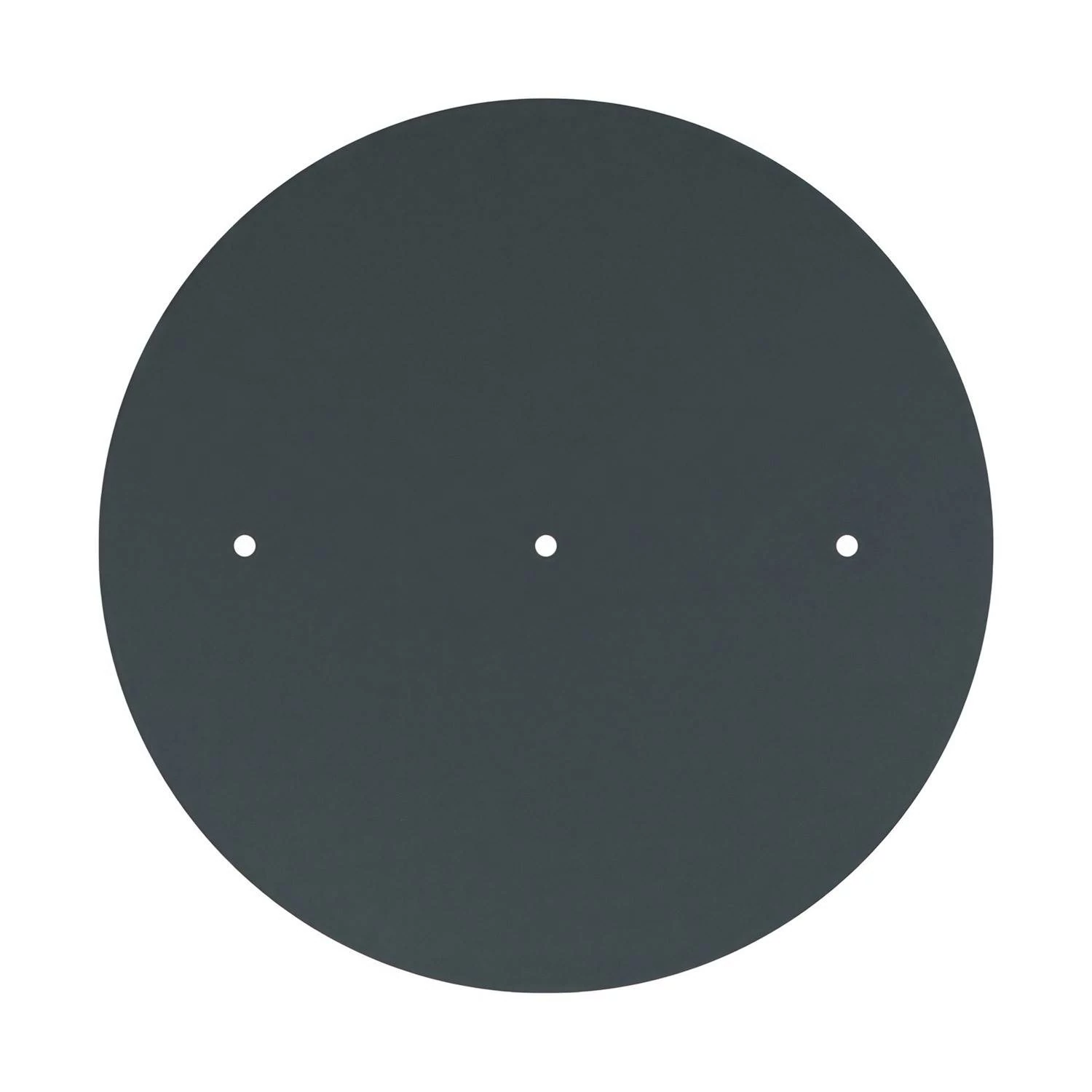 Rundes XXL 3 Inline-Löcher und 4 Seitenlöchern Lampenbaldachin Kit, Rose-One-Abdeckung, 400 mm Durchmesser