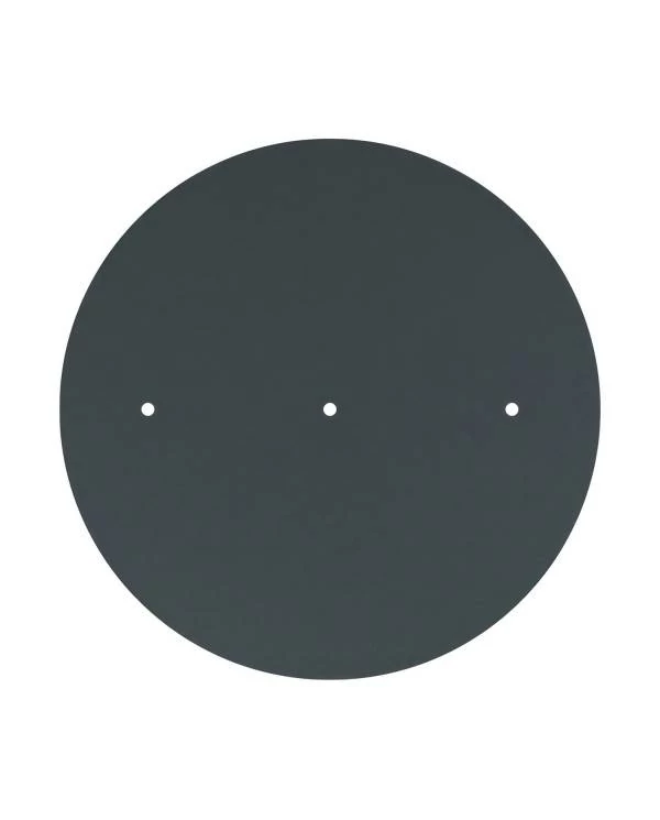 Rundes XXL 3 Inline-Löcher und 4 Seitenlöchern Lampenbaldachin Kit, Rose-One-Abdeckung, 400 mm Durchmesser
