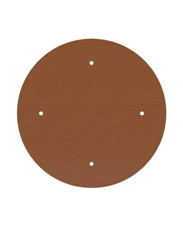 Rundes XXL 4-Loch und 4 Seitenlöchern Lampenbaldachin Kit, Rose-One-Abdeckung, 400 mm Durchmesser