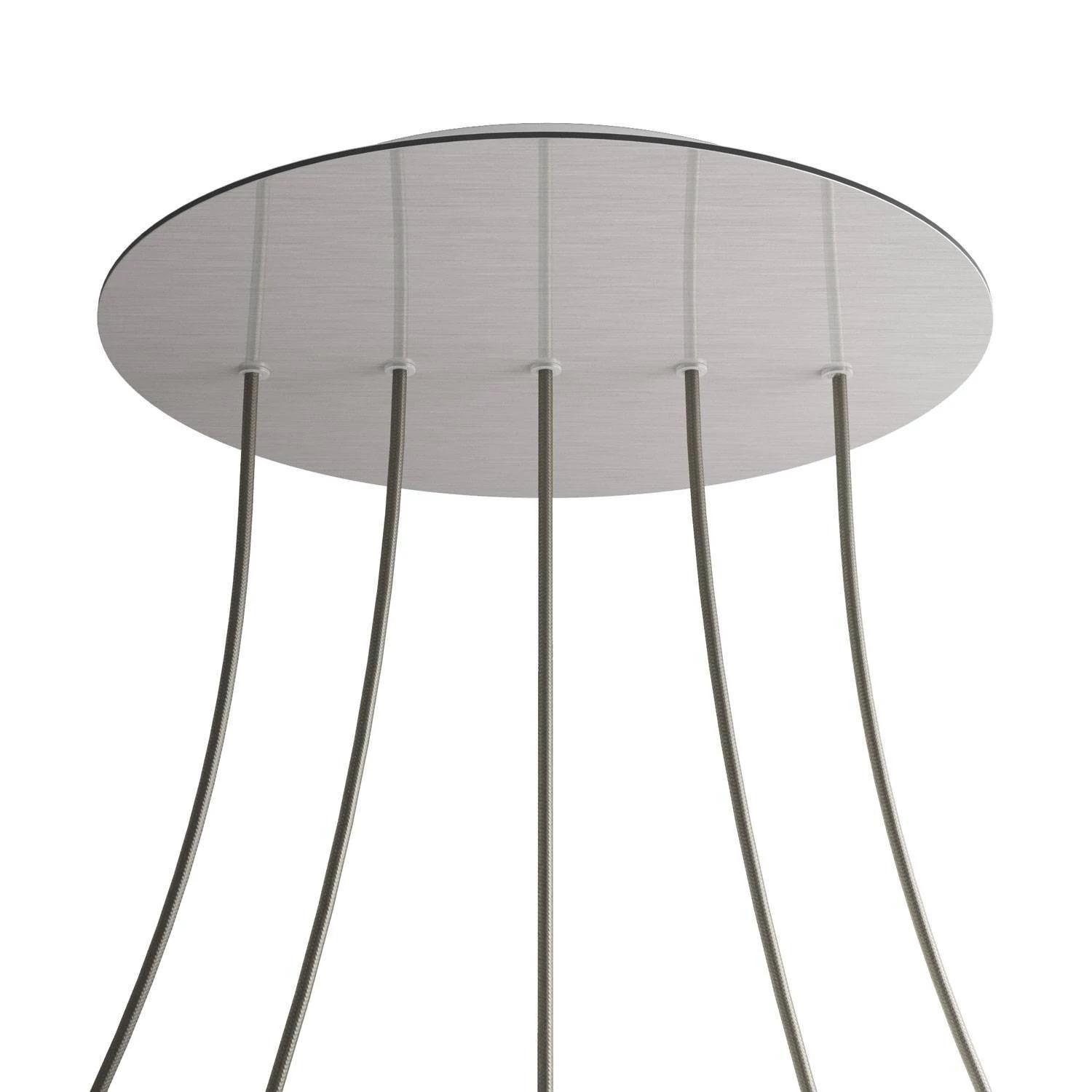Rundes XXL 5 Inline-Löcher und 4 Seitenlöchern Lampenbaldachin Kit, Rose-One-Abdeckung, 400 mm Durchmesser