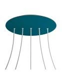 Rundes XXL 5 Inline-Löcher und 4 Seitenlöchern Lampenbaldachin Kit, Rose-One-Abdeckung, 400 mm Durchmesser