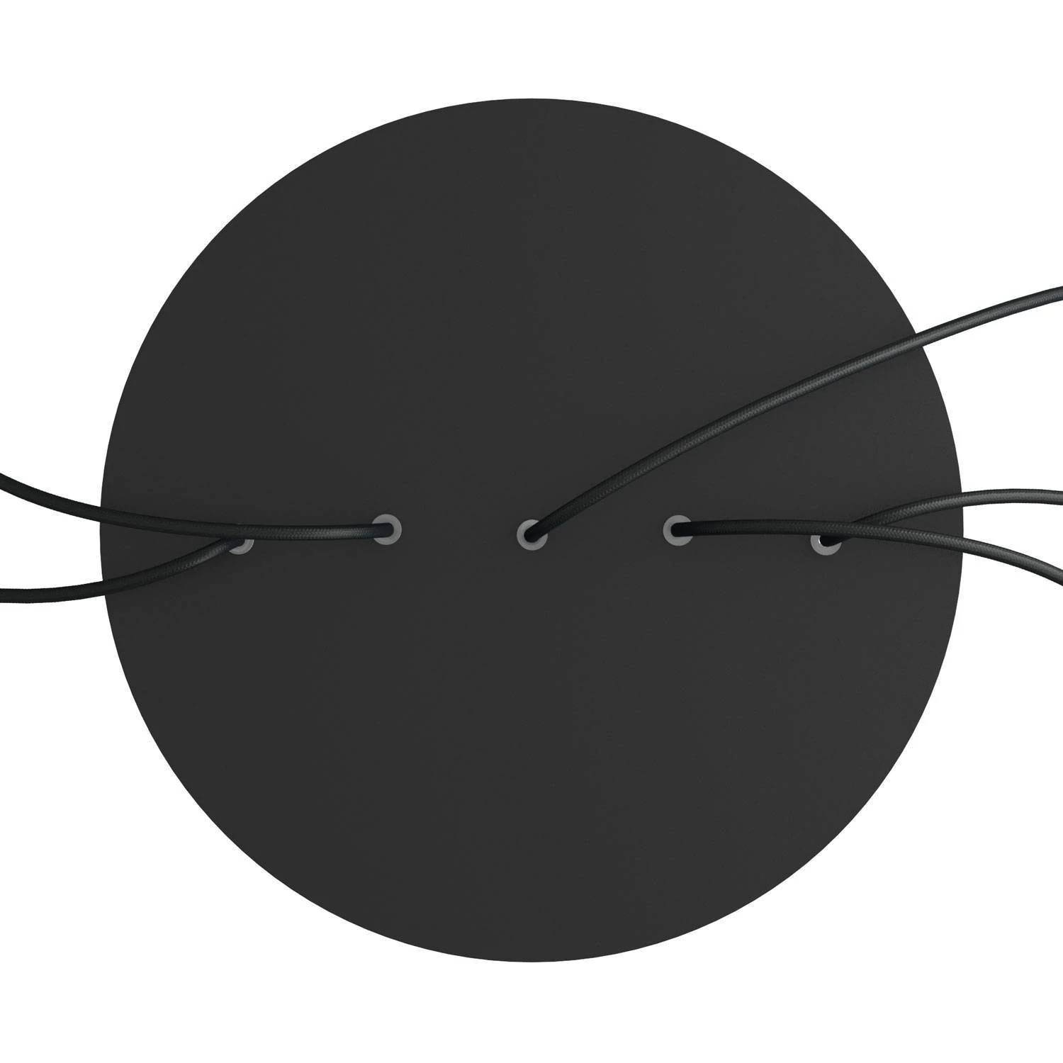 Rundes XXL 5 Inline-Löcher und 4 Seitenlöchern Lampenbaldachin Kit, Rose-One-Abdeckung, 400 mm Durchmesser