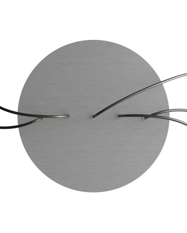 Rundes XXL 5 Inline-Löcher und 4 Seitenlöchern Lampenbaldachin Kit, Rose-One-Abdeckung, 400 mm Durchmesser