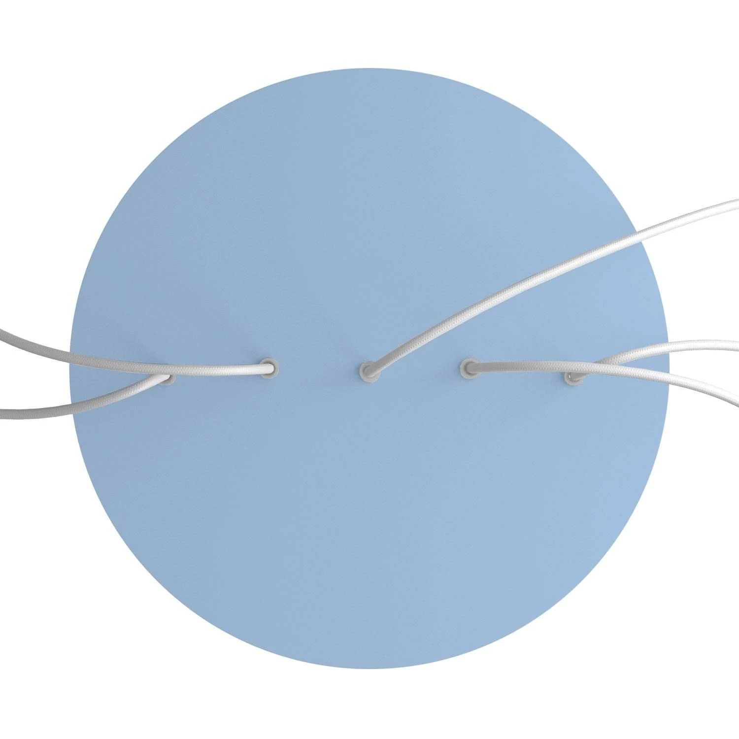 Rundes XXL 5 Inline-Löcher und 4 Seitenlöchern Lampenbaldachin Kit, Rose-One-Abdeckung, 400 mm Durchmesser