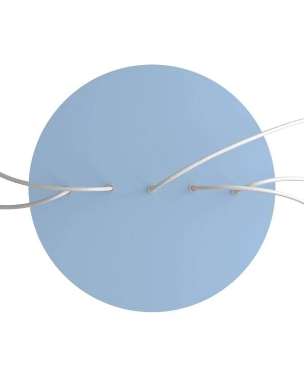 Rundes XXL 5 Inline-Löcher und 4 Seitenlöchern Lampenbaldachin Kit, Rose-One-Abdeckung, 400 mm Durchmesser