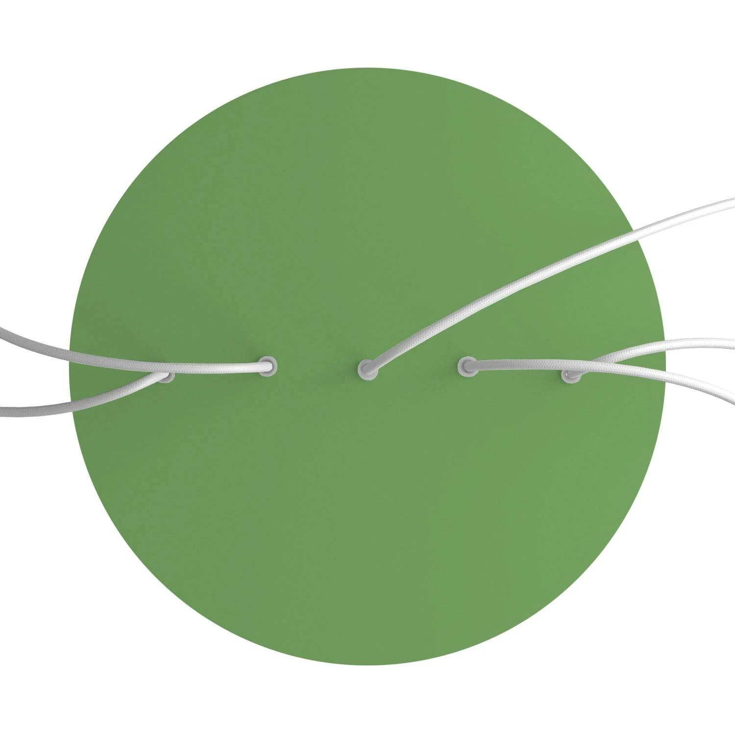 Rundes XXL 5 Inline-Löcher und 4 Seitenlöchern Lampenbaldachin Kit, Rose-One-Abdeckung, 400 mm Durchmesser