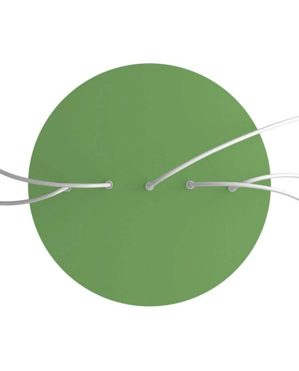 Rundes XXL 5 Inline-Löcher und 4 Seitenlöchern Lampenbaldachin Kit, Rose-One-Abdeckung, 400 mm Durchmesser