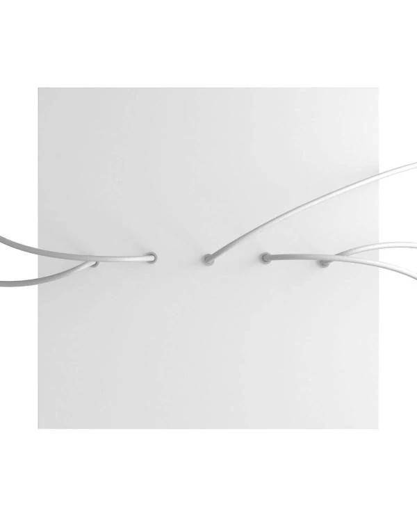 Quadratisches XXL 5 Inline-Löcher und 4 Seitenlöchern Lampenbaldachin Kit, Rose-One-Abdeckung, 400 mm