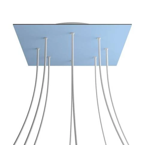 Outdoor-Elektrokabel mit Textilummantelung, Zick-Zack-Muster türkis SZ11, rund, UV-beständig - kompatibel mit Eiva Outdoor IP65