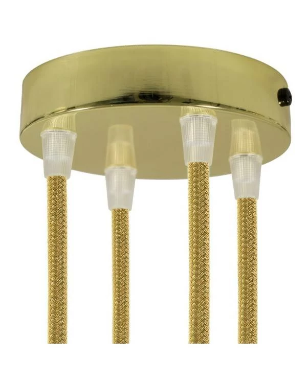 Zylindrischer 4-Loch-Lampenbaldachin Kit aus Metall
