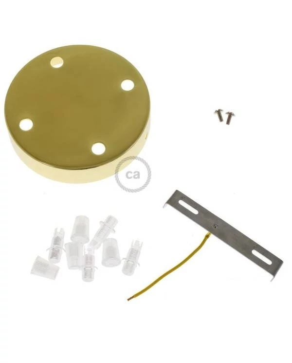 Zylindrischer 4-Loch-Lampenbaldachin Kit aus Metall