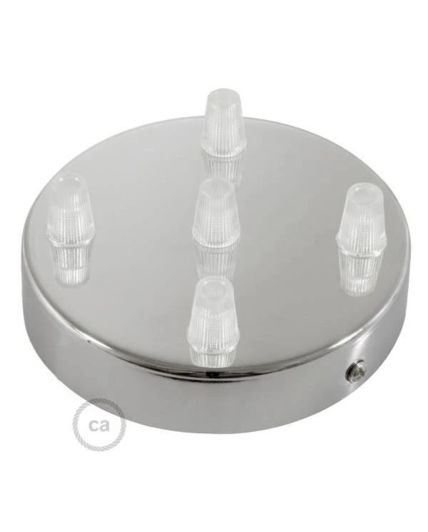 Zylindrischer 5-Loch-Lampenbaldachin Kit aus Metall