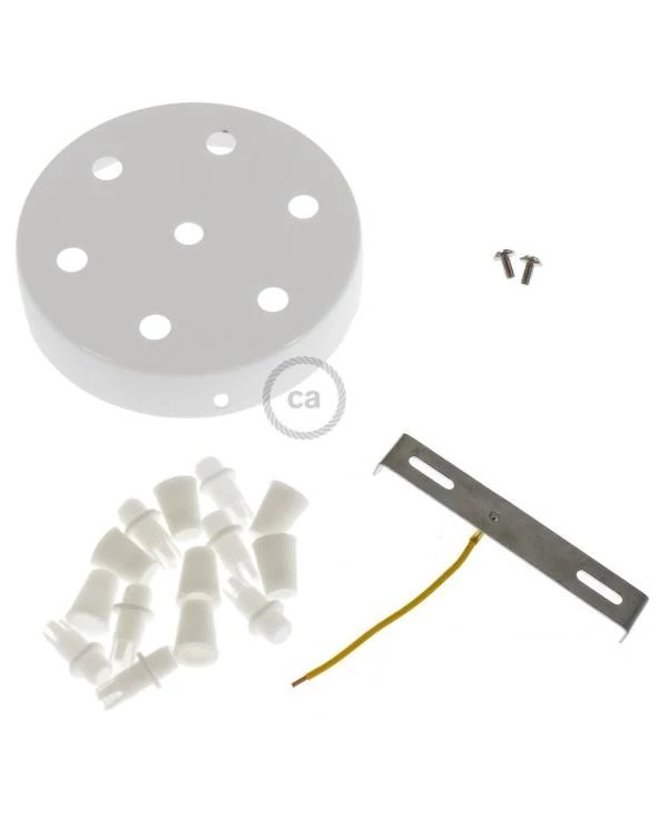 Zylindrischer 7-Loch-Lampenbaldachin Kit aus Metall
