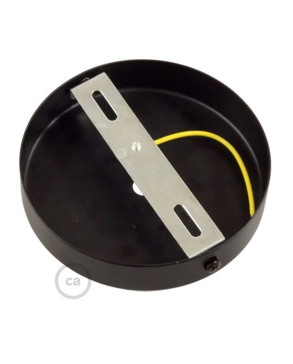 Zylindrischer Lampenbaldachin Kit aus Metall mit 7 cm Kabelklemme