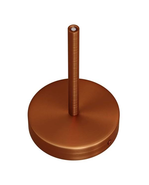 Zylindrischer Lampenbaldachin Kit aus Metall mit 15 cm Kabelklemme