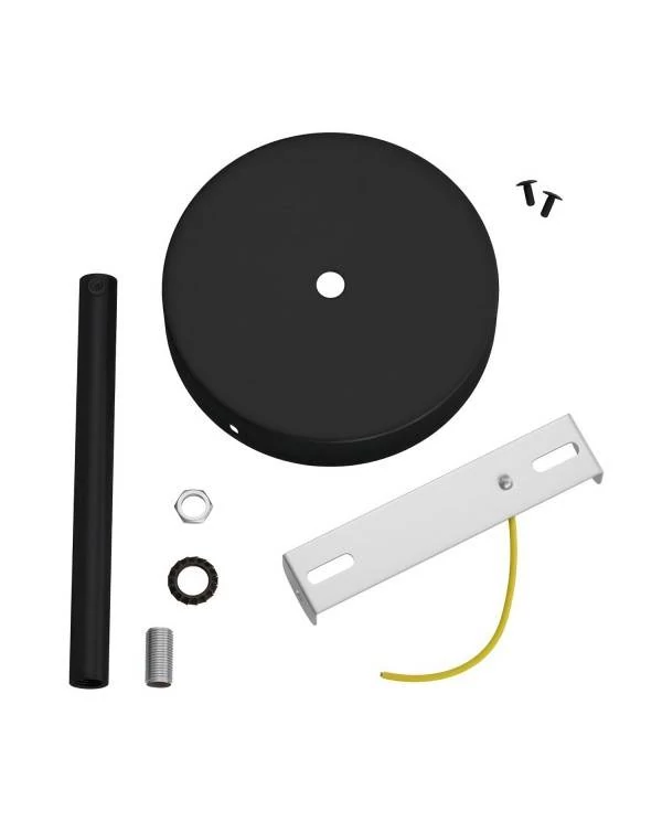 Zylindrischer Lampenbaldachin Kit aus Metall mit 15 cm Kabelklemme