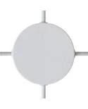 Zylindrischer 4-Seitenloch-Lampenbaldachin Kit aus Metall (Anschlusssystem)