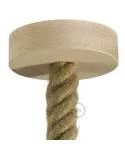 Lampenbaldachin Kit aus Holz für 3XL-Seilkabel
