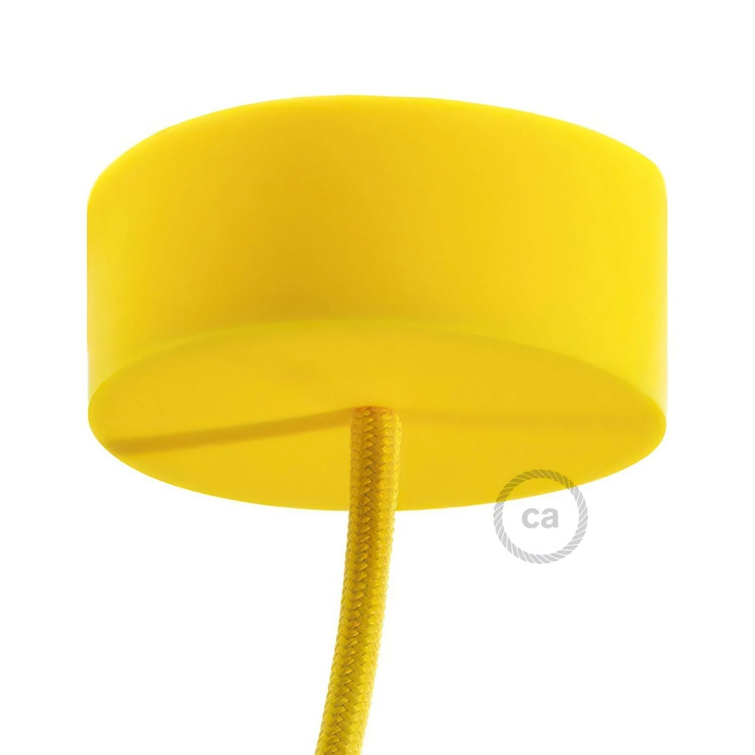 Lampenbalachin Kit aus Silikon - Gelb