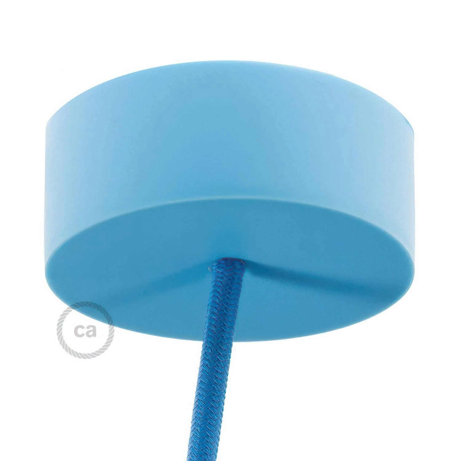 Lampenbalachin Kit aus Silikon - Hellblau