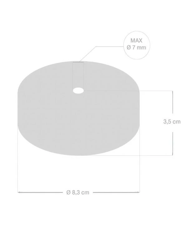 Lampenbalachin Kit aus Silikon