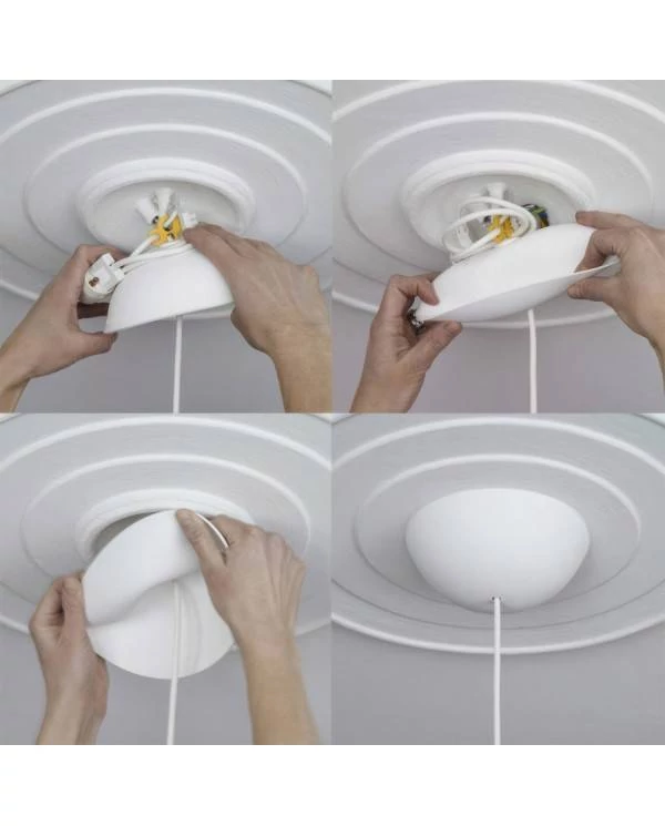 Lampenbalachin Kit aus Silikon Cable Cup®
