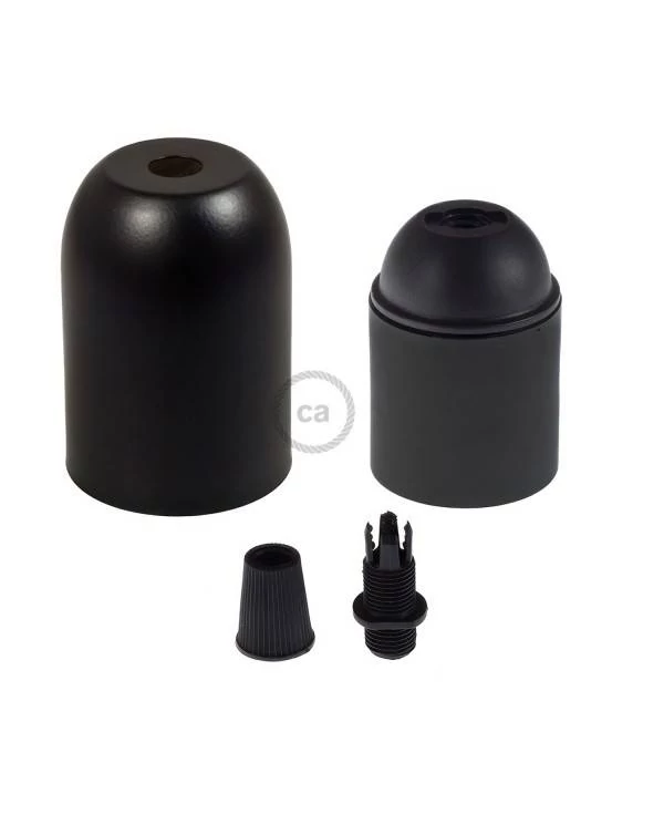 Halbkugelförmiges E27-Lampenfassungs-Kit aus lackiertem Metall