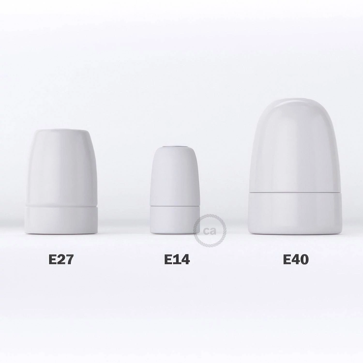 E14-Lampenfassungs-Kit aus Porzellan