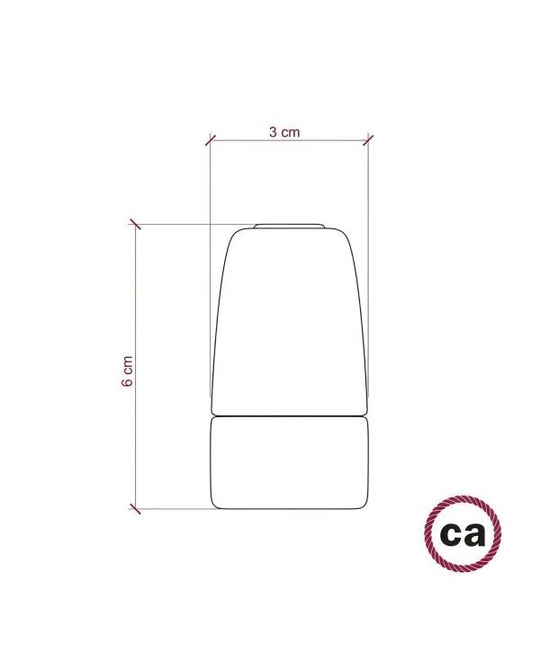 E14-Lampenfassungs-Kit aus Porzellan